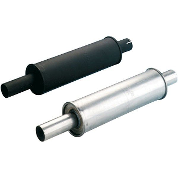 Silencer round stainless steel 150X430mm