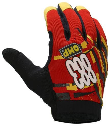 Omp 883 gloves red/L