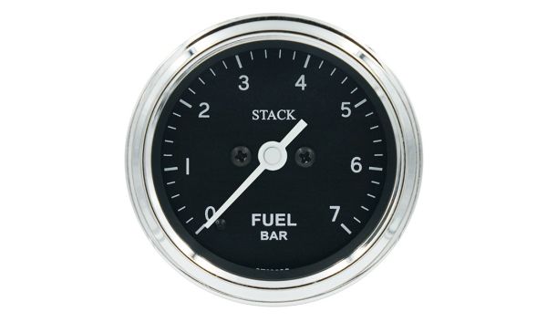 Strumento Stack analogico pressione carburante (0-7 bar) - nero