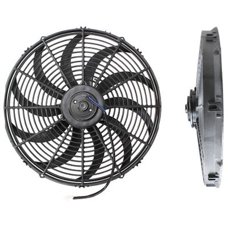 16" Electric Thermo Fan Curved Blades